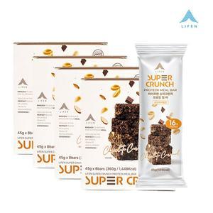 라이프엔 슈퍼크런치 프로틴 밀 바 45g×8개입×4박스