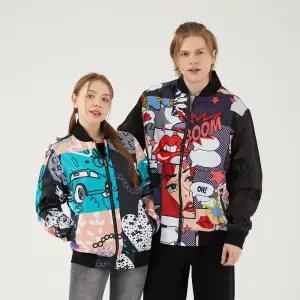 S51050 무니크영 팝아트 봄버 바람막이 자켓