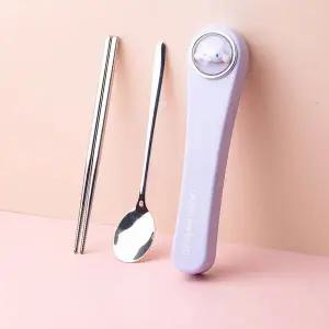 [꼬마스타]산리오 페이스 수저 케이스세트-시나모롤