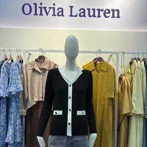 올리비아로렌 sh06 카라배색 니트 카라배색 니트 VOCBL011371