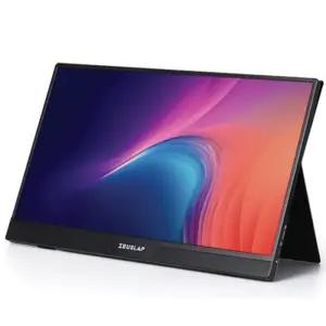 제우스랩 39.6cm 리얼터치 휴대용 모니터 1080FHD IPS Z15ST 블랙