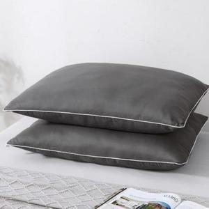 코멧 홈 빨아쓰는 베이직 엣지 베개 2p, 40x60cm, 차콜그레이, 2개 one option