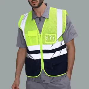 세이븐 야광 반사 메쉬 안전조끼(그린) (XXL)/조끼/노가다/망사/안전/행사/교통/방범/건설/자전거/학교