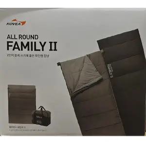 코베아 올라운드 패밀리2 침낭 2인용침낭 캠핑 레저 여행 KOVEA