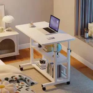 이동식 선반형 높이조절 사이드테이블 책상 이동형테이블 높이조절책상 노트북책상