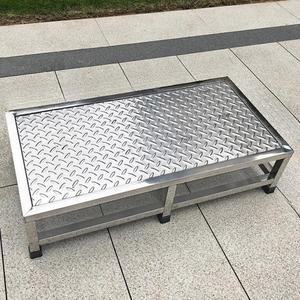 스텐 작업발판1단 디딤대 미끄럼방지 이동식 작업발판 발디딤대