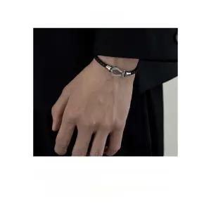 고급 티타늄 스틸 유럽 말굽팔찌 와이어 말발굽팔찌