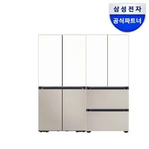 [카드가459만]삼성전자 비스포크 4도어 냉장고 김냉세트 키친핏MAX RM70F64R1ZG+RK70F42M2ZG 1060리터
