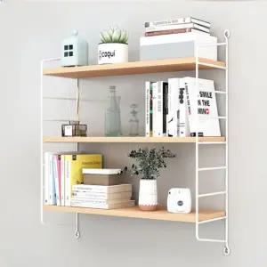 심플 벽선반/책꽂이/벽장식/원목/장식장/주방/정리대/수납/선반/인테리어/공간/책장/보조/책선반/책상/타공