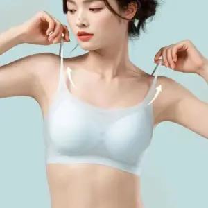 여성 노와이어 심리스 브라 브라탑 시원한 여름 속옷