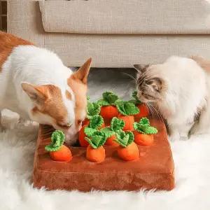 반려동물 애견 12구 당근 노즈워크 강아지 장난감 (WFJX06U)