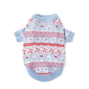 반려동물 눈꽃 겨울 스노우 애견 니트 (WFJX06Q)