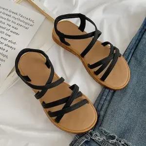 여성신발 슬리퍼 여자 뒷밴딩 데일리 스트랩샌들 (WFJX0KY)