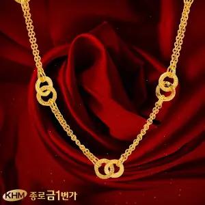 순금 목걸이 주얼리 18.75g 더블링
