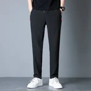 남성 간절기용 스판 트레이닝 바지 빅사이즈 편한 일자핏 데일리 팬츠 운동복