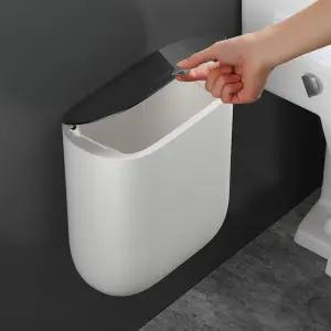 벽걸이 휴지통 10L 종량제 공중부양 원터치 주방 쓰레기통