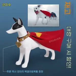 슈퍼맨 크립토 애완 의상 강아지 동물 full 태그 칼라 1. 케이프 set 할로윈