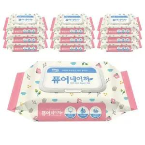 [리빙] 리빙 퓨어 네이처 물티슈 캡형 100매 10팩