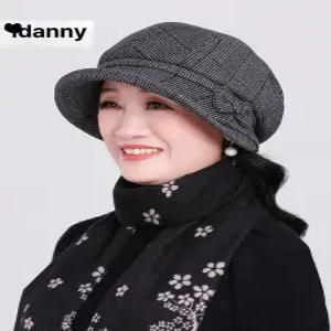 여성 노인 겨울 베레모 빵모자 가을 겨울용 엄마 노년용 모자