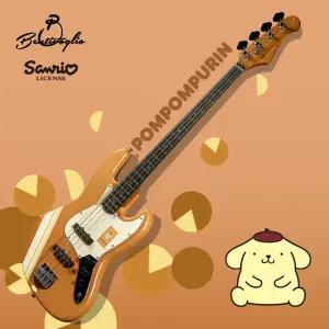 [3차 예약구매 / 4월 중순 발송] 벤티볼리오 산리오캐릭터즈 베이스기타 SJ2W Pompompurin 폼폼푸린