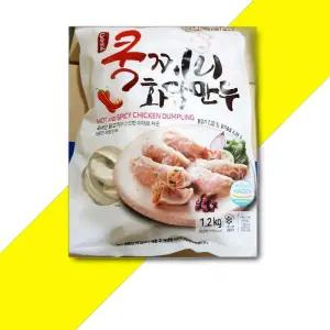 쿡찌니 화닭만두 1.2KG 1개 불닭만두 닭만두 쿡찌니화닭만두 치킨만두 매운만두