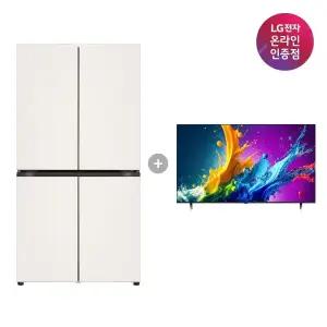 LG 디오스 오브제컬렉션 매직스페이스 냉장고 + LG QNED AI TV (T875MEE111 + 86QNED75AEA)