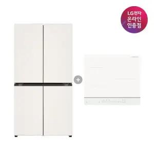 LG 디오스 오브제컬렉션 매직스페이스 냉장고 + LG 디오스 인덕션 (T875MEE111 + BEI3QKHLOE)