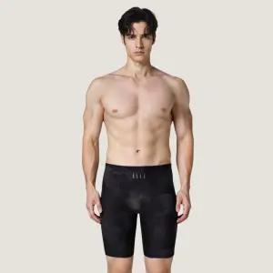 베이직엘르 남성 블랙 5부 사각 패턴 실내수영복 BEZ-Z401K