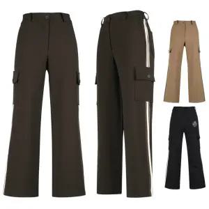 편한 여자 와이드핏 고탄력 골프 기모 카고 바지 실외연습장 단정 88