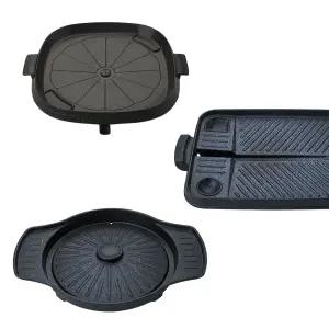 그릴팬 삼겹살 불판 구이들 구이팬 6종 가정용/구이판/불고기판/고기/캠핑/고기불판/미니/캠핑용/삼겹살판