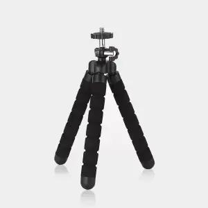 크레모아 1/4인치 미니 소형 삼각대 선풍기 랜턴 삼각대 블랙