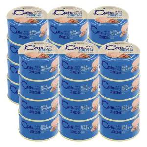 캐츠랑 고메디쉬 참치 가쓰오부시 160g x 24개 고양이 캔