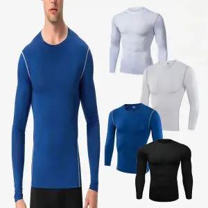 [하프클럽/]남자 긴팔 트레이닝 티셔츠 운동복 헬스복 땀흡수 상