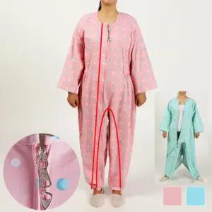 잠금장치 열쇠 쟈크 지퍼형 치매복 우주복 요양병원 노인 기능성 환의