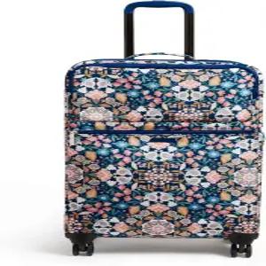 베라 브래들리 여성용 소프트사이드 롤링 캐리어 수하물 마법에 걸린 만다라 블루 27인치 체크인