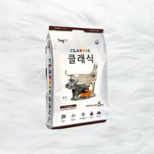국산 강아지사료 1개 전연령용 클래식 5kg 균형영양 건사료