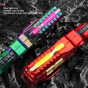 몽테조이 합금 미니 장난감 총 원버튼 탄피 배출 스피너 다양한 재미 모드 스트레스 해소 피젯 토이 소년