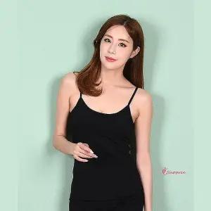 사모아 캡 런닝 스판 여자 여성 패드장착 끈 브라 캡브라 메리야스 러닝 속옷 끈스판ssu347