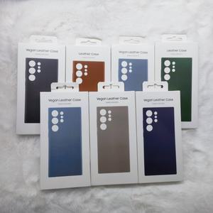 프리미엄 비건 가죽 마그네틱 케이스 삼성 갤럭시 S22 울트라 S23 울트라 S24 울트라 후면 커버 맥세이프