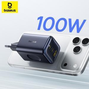 베이스어스 100W GaN 충전기 PD 타입 C USB QC 지원 아이폰 17 16 아이패드 여행용 휴대용