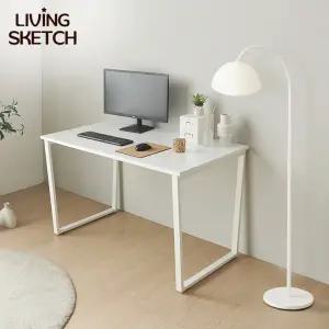 [리빙스케치] 퀴리 900X700 책상 E0등급 국내제작 학생용 사무용 컴퓨터 철제 책상
