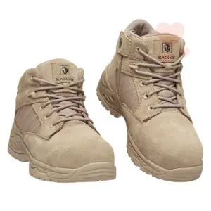[블랙야크]베이지 여성작업화 작업운동화 현장신발 근무화 회사신발 산업화 공장작업화