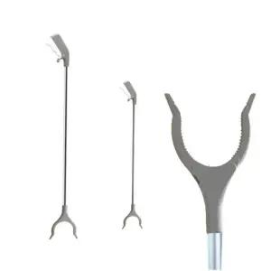 만능 쓰레기 집게 중 1개/악어 신발 정리 다용도 청소 봉지 롱 긴 집개 줍는 긴팔 낙엽 손잡이 수거 도구