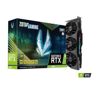 ZOTAC 게이밍 지포스 RTX 3090 트리니티 OC 24GB GDDR6X 384비트 19.5Gbps PCIE 4.0 그래픽 카드, 아이스스톰 2.0 어드밴스드 쿨링, 스펙트라 RGB 조명, ZT-A30900J-10P