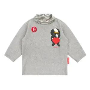 [롯데백화점]베베드피노 하트 제이미 베이비 하프 넥 티셔츠_BP44TR128-N