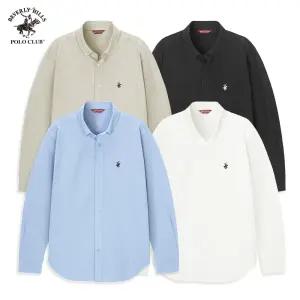 비버리힐즈폴로클럽 사계절 캐주얼 비즈니스 옥스포드 긴팔 셔츠 (4컬러)
