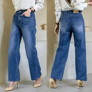 클래식일자데님 96플레이스 봄신상 2컬러 데일리 일자 세미와이드