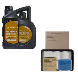 더뉴셀토스 2.0 가솔린 뉴프리미엄 플러스 0W20 5L 순정 엔진오일 필터 세트
