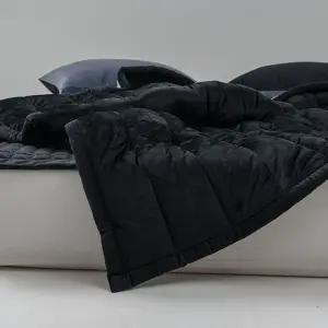 빌리 극세사 차렵이불 ss 블랙 1p 리버서블 겨울