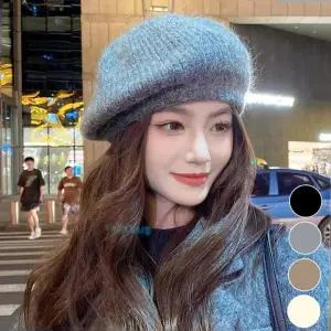 꾸안꾸 여성 겨울 니트 베레모 모자